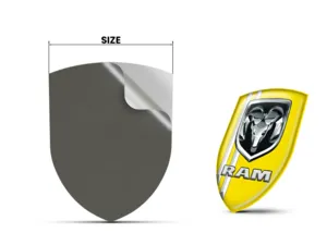 Dodge Epoxy Domes Sticker Edle Edition Glänzende Badges